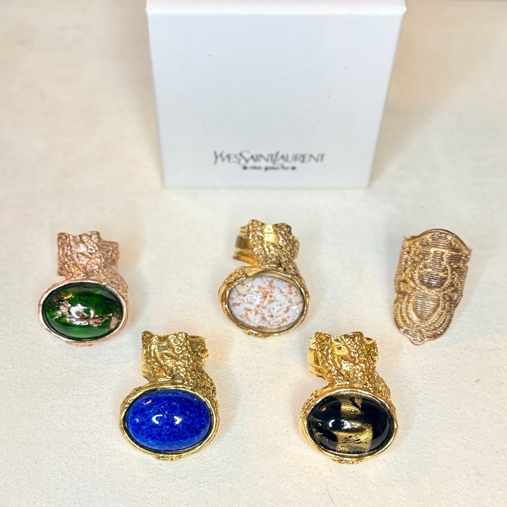 Yves Saint Laurent Statement Rings (Arty Rings). ***Each ring sold separately